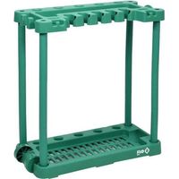 Flo Tuingereedschapsrek - 84 x 74 x 35 cm - Kunststof - Groen -- Max. 45 kg