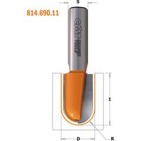 CMT – Coffret de fraises pour défonceuse et affleureuse – Fraise à gorge D=12.7mm R=6.35mm Z=2 S=8 – Pour bois dur et teck