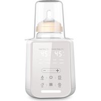 Chauffe-biberon 8 en 1 – Chauffe-biberon multifonctionnel avec veilleuse et minuterie, idéal pour les voyages, préserve les nutriments du lait maternel, compatible avec tous les biberons