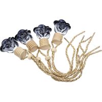 de voiture avec 4 flacons de parfum en verre accessoire