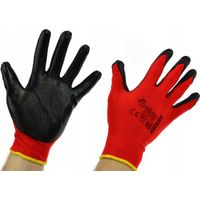 Guantes de protección Geko talla 8 /Rojo Nitrilo/