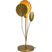 Lampe à poser moderne Zephyr en métal doré compatible LED