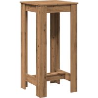 vidaXL Tavolo Bar Rovere Artigianale 51x50x103,5 cm Legno
