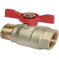 SOMATHERM PER TE - Valvola a sfera - maschio/femmina 12/17 - farfalla joystick - flusso ottimale con il passaggio totale