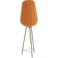Light & Living - lámpara de pie - BIBURY - marrón - madera textil