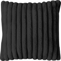 Housse de coussin flanelle 60x60 cm HIMALAYA anthracite, par Soleil d'ocre