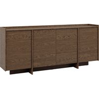 Buffet 4 ante Japandi marrone scuro 89,6cm