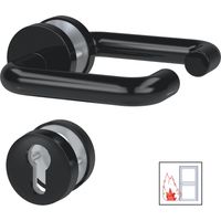BASI - FS-Rosetten-Drücker-Garnitur - ZT-FS 2150 - Kunststoff Schwarz - 7529-9200
