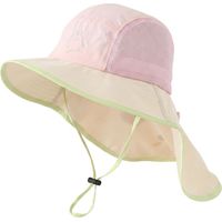 Chapeau Anti UV Bébé, Chapeau Anti UV Enfant, Chapeaux pour Enfants, Casquette Protege Nuque avec Cordon de Serrage, Casquette Enfant Fille Bebe Garçon pour de 3 à 8 Ans (Canards)