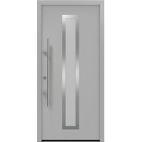 Hörmann Ecostar Haustür "ISOPRO Secur IPS 700S", weißaluminium matt (RAL 9006), 110 x 210 cm (B x H), DIN Links