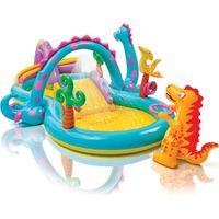 Piscine gonflable pour enfants, aire de jeux aquatique, toboggan, fontaine INTEX 57135