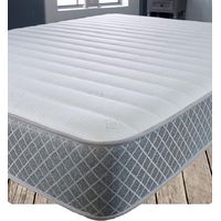 Starlight Beds – Single Memory Foam Mattress. Hybrid 3ft Sprung Mattress with Cool Touch Sleep Surface and Grey Border