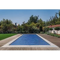 Poolpanda Film solaire pour piscine 600 x 400 cm Premium rectangulaire noir/bleu 400 μm 12 mm de bulles d'air