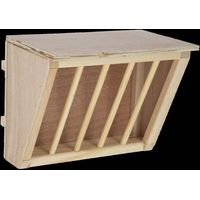 Râtelier à foin pour lapins râtelier bois avec assise LxlxH: 25x17x20 cm