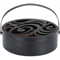 Stainless Steel Mosquito Coil Holder, Mosquito Coil Holder Incense Holder with Lid and Handle, Retro Container Metal Holder for Mosquito Coil Insect Spirals