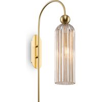 Lámpara de pared dorada con pantalla de cristal Antic Maytoni MOD302WL-01CG