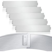 SWANEW Rasenkante Metall Beeteinfassung Mähkante Verzinkt Wegbegrenzung Beetumrandung Palisade 100x15cm 5m