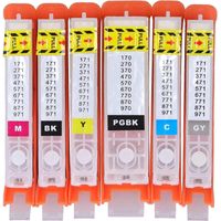 Kit de recharge de 6 cartouches d'encre pour imprimante PIXMA MG5720