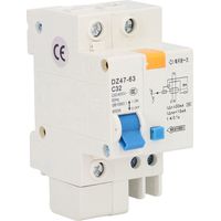 Disjoncteur différentiel 30mA 230V 400V 1P+N 32A DZ4763 C32 - Protection fuite de terre 32 ampères