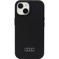Custodia in silicone Audi per iPhone 15 Plus / 14 Plus 6.7 nera/custodia rigida nera AU-LSRIP15M-Q3/D1-BK