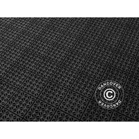 Kunstoffboden, Basic, Multiplate, Schwarz, 1,23 m² (4 Stk) - Dancover