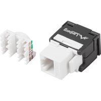 Connettore RJ45 del modulo Keystone Lanberg - Cavo UTP cat.6 LSA senza attrezzi a 180° per scatola di montaggio
