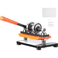 Mophorn Machine de découpe de cuir, plaque de gaufrage 7,1 x 3,9 pouces, course de 0,47 pouces, arbres de guidage doubles, pour divers matériaux, 110 V, découpeuse manuelle