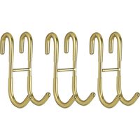 3 Pack Shower Door Hooks for Bathroom Door Frameless Glass Door Towel Hooks Shower Squeegee Hooks Gold