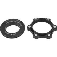 Adaptateur de disque à verrouillage central pour moyeu 6 trous en alliage d'aluminium, base de conversion avec couvercle de sécurité noir