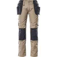 Mascot Hose UNIQUE mit Hängetaschen KASSEL CORDURA 17631 Gr. 82C42 hellkhaki/schwarz