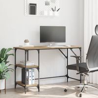 vidaXL Bureau Chêne artisanal 120 x 50 x 75 cm Bois d'ingénierie