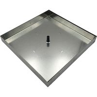 Einside – Couvercle à carreler en acier galvanisé 33 x 33 cm – Cadre en L 5 cm – Épaisseur 10/10 – Pour espaces ouverts et uniformes
