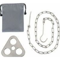 Campfire Grill Tripod, Camping Tripod Hanging Bracket, Camping Tripod Pot Hook, Camping Pot Tripod, Portable Pot Barbecue Hook, for Campfire Pot