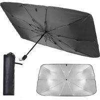 Pare Soleil Voiture Universel, Pare Soleil Voiture Pare Brise Avant, Protection UV Isolation Parapluie Pliable pour Voiture, pour la Plupart des Modèles