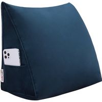 VERCART Grande cuscino per la lettura a cuneo, cuscino lungo per la schiena, cuscino decorativo per la testata del letto, cuscino triangolare per il posizionamento del corpo per il daybed o il divano