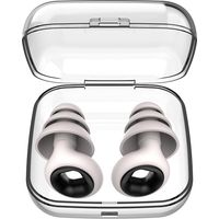 Bouchons d'oreilles anti-bruit, lavables et réutilisables, bouchons d'oreilles en silicone