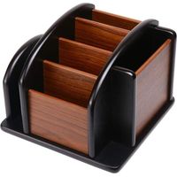 Étagère de bureau en bois pour ranger les fournitures de bureau, boîte de rangement de bureau pour articles de bureau.