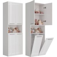 Colonne de salle de bain Nel 2K/DK, blanc brillant