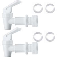 pair Robinet Eau Sans BPA Plastique Rechange Comptoir Filtration Refroidisseur Carafe 2 Blancs