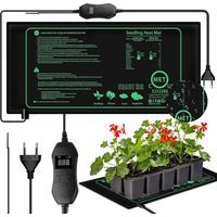 Tapis Chauffant Pour Plantes, 50W Tapis Chauffant Pour Semis, Tapis Chauffant Imperméable, Tapis Chauffant Avec Thermostat, Couverture Chauffante Pour Plantes Pour Plantes Amphibien 25 X 52,5cm
