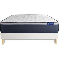 Actiflex max matratze 180x200cm + Bettgestell mit lattenrost , Härtegrad 4 , Taschenfederkern und Memory-Schaum , Höhe : 26 cm