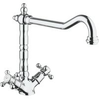Mezclador de cocina PAINI Tiffany con caño giratorio retro cromado