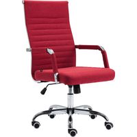 Sedia Da ufficio Amadora rosso Tessuto