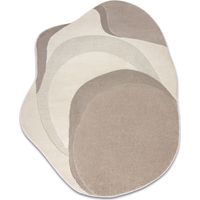 Tapis crème / beige DUNE 8085 SHAPE – Abstraction, structure, forme irrégulière beige 133x190 cm