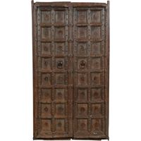 Solid wood and iron door for interior or exterior use old medieval