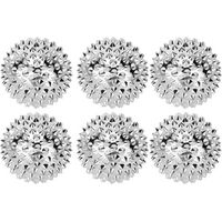Set mit 6 magnetischen Massagebällen (3,2 cm) mit strukturierter Oberfläche, Akupressur und Fußreflexzonenmassage, Linderung myofaszialer Triggerpunkte in Rücken, Füßen und Schultern, löst Verspannung