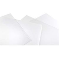 Transparentes, starres Kunstglas aus Polystyrol, 50 x 100 cm, Dicke 4 mm.