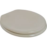 Sedile WC Universale in MDF Champagne con Cerniere Regolabili in Acciaio Inox