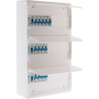 Zenitech – Coffret électrique T5 39 modules – 13 disjoncteurs 3x10A, 5x16A, 4x20A, 1x32A – 3 interrupteurs 30mA – Compatible GTL – Certifié NFC 15-100