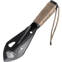 Pelle de camping ultra-légère pour backpacking - Mini pelle de jardin - Pelle de randonnée - Outil multifonction de camping avec sac de transport pour la randonnée, le creusage, le jardinage en plein